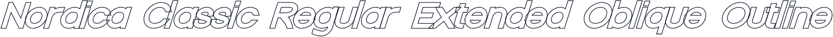 Nordica Classic Regular Extended Oblique Outline