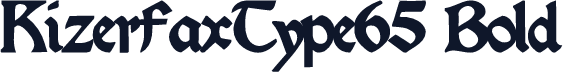KizerFaxType65 Bold