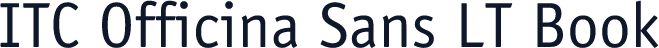 ITC Officina Sans LT Book