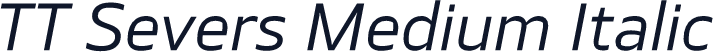 TT Severs Medium Italic