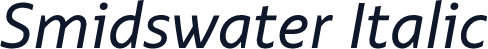 Smidswater Italic