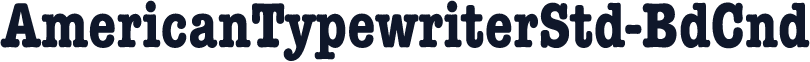AmericanTypewriterStd-BdCnd