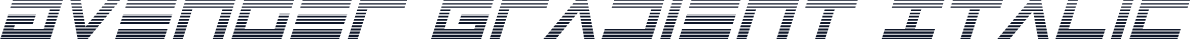 Avenger Gradient Italic