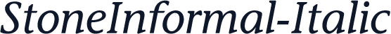 StoneInformal-Italic