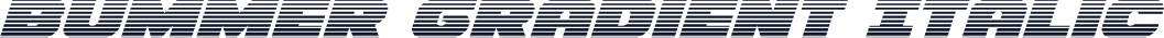 Bummer Gradient Italic