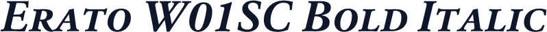 Erato W01SC Bold Italic