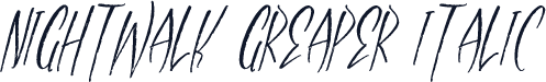 Nightwalk Greaper Italic