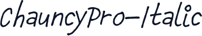ChauncyPro-Italic