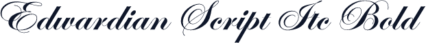 Edwardian Script Itc Bold