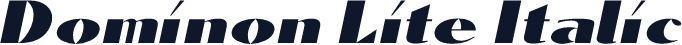 Dominon Lite Italic