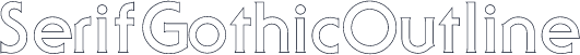 SerifGothicOutline
