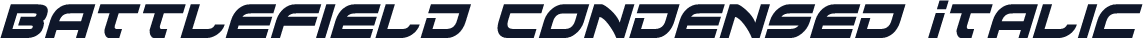 Battlefield Condensed Italic