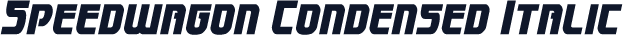 Speedwagon Condensed Italic