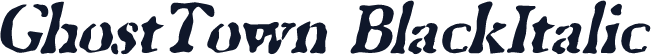GhostTown BlackItalic