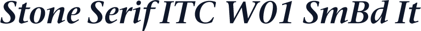 Stone Serif ITC W01 SmBd It