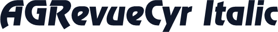AGRevueCyr Italic