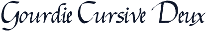 Gourdie Cursive Deux