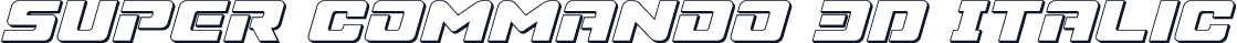 Super Commando 3D Italic