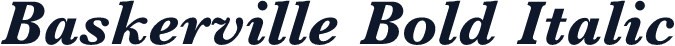 Baskerville Bold Italic