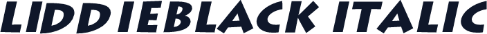LiddieBlack Italic