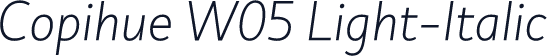 Copihue W05 Light-Italic