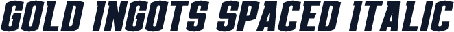 Gold Ingots Spaced Italic
