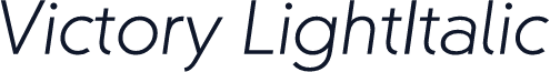 Victory LightItalic