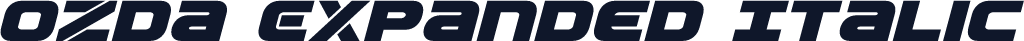 Ozda Expanded Italic