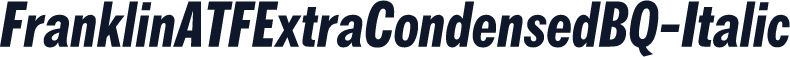 FranklinATFExtraCondensedBQ-Italic