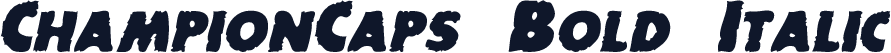ChampionCaps Bold Italic