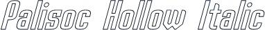 Palisoc Hollow Italic