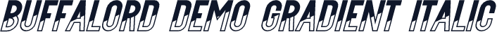 Buffalord Demo Gradient Italic