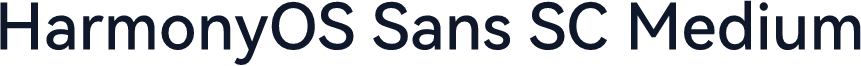 HarmonyOS Sans SC Medium