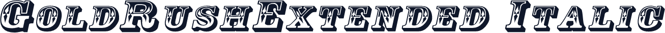 GoldRushExtended Italic