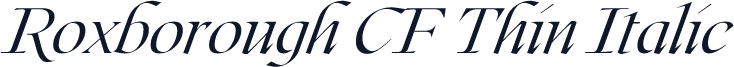 Roxborough CF Thin Italic