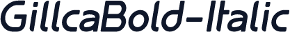 GillcaBold-Italic