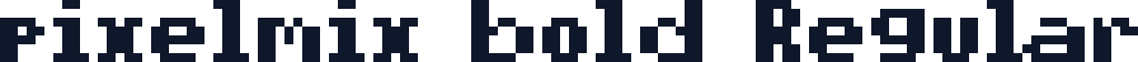 pixelmix bold Regular