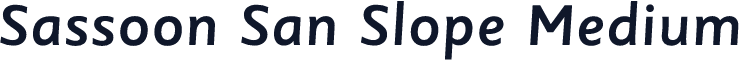 Sassoon San Slope Medium