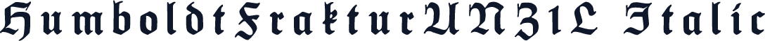 HumboldtFrakturUNZ1L Italic