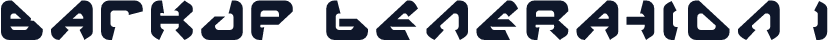 Backup Generation 1