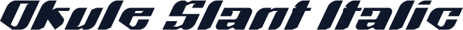 Okule Slant Italic