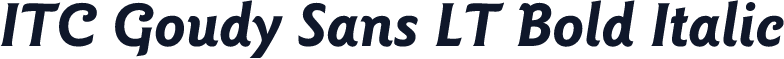 ITC Goudy Sans LT Bold Italic