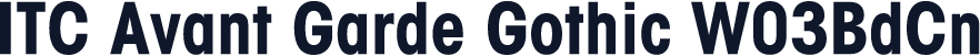 ITC Avant Garde Gothic W03BdCn