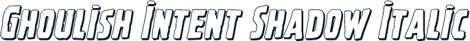 Ghoulish Intent Shadow Italic