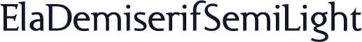 ElaDemiserifSemiLight