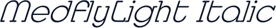 MedflyLight Italic