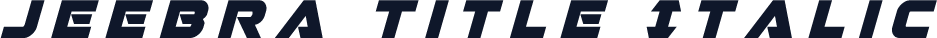 Jeebra Title Italic
