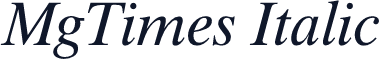 MgTimes Italic