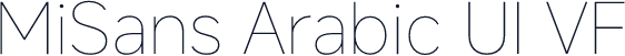 MiSans Arabic UI VF
