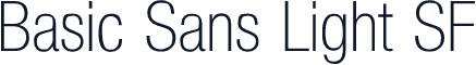 Basic Sans Light SF